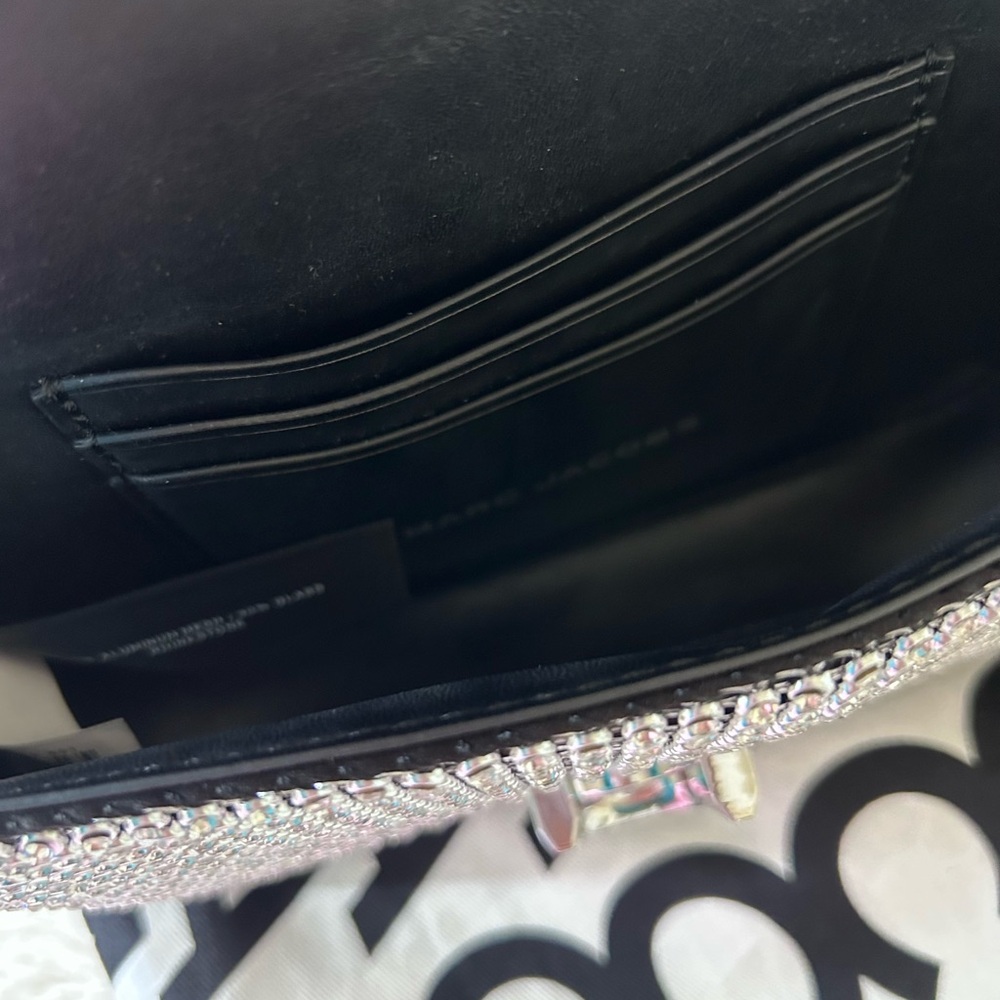 NWT MARC JACOBS The Rhinestone J Marc Crystal Embellished Shoulder Bag - Picture 9 of 17